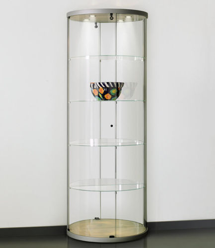 Moderne Vitrine - CURVE HALF ROUND - SDB Vitrinebouw BV - Glas / lackiertes MDF / Aluminium