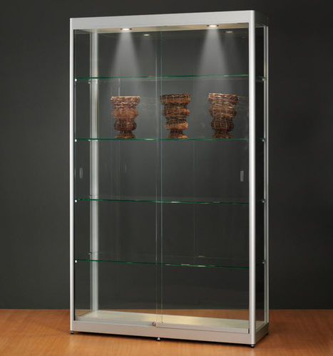 Moderne Vitrine - 315 1200 - SDB Vitrinebouw BV - Glas / Holz / anodisiertes Aluminium