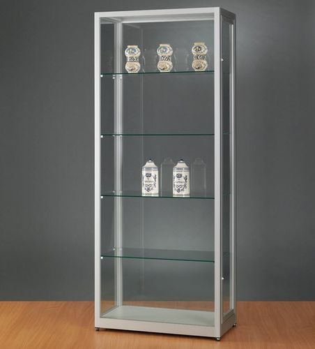 Moderne Vitrine - DUSTPROOF V8 800  - SDB Vitrinebouw BV - Glas / Holz / anodisiertes Aluminium