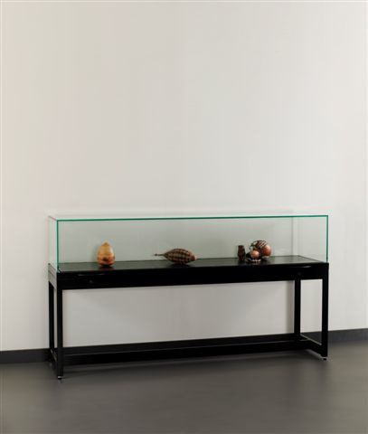 Moderne Vitrine - TGV 1500 WITH GASSPRINGS - SDB Vitrinebouw BV - auf Beinen / Glas / Aluminium
