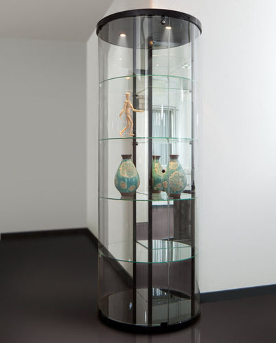 Moderne Vitrine - CURVE THREE QUARTERS ROUND - SDB Vitrinebouw BV - Glas / lackiertes MDF / Aluminium