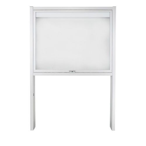 Werbeträger mit hohen Beinen - 1553 4xA4 DIN A2 - SDB Vitrinebouw BV - für Außenbereich / Magnet / Glas