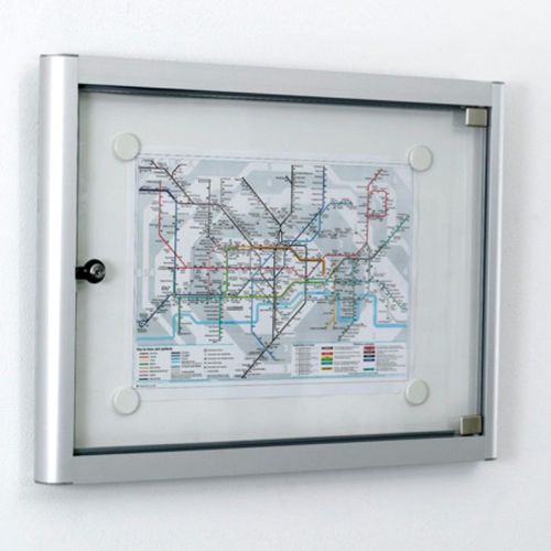 Wandmontierter Werbeträger - 332 2xA4 DIN A3 - SDB Vitrinebouw BV - für den Innenraum / Magnet / Glas