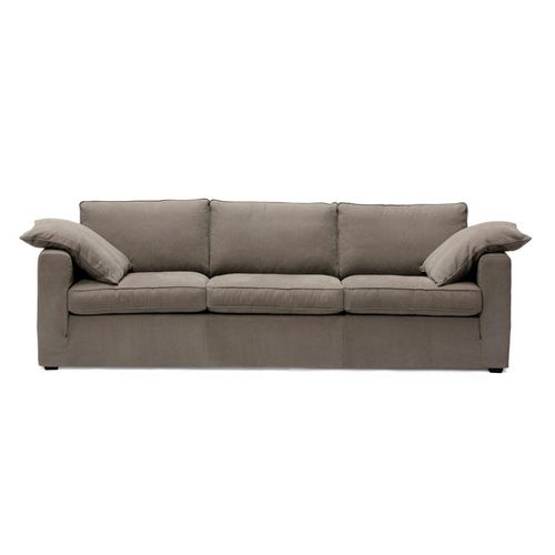 Modernes Sofa - EASY LIVING - Linteloo - Stoff / Leder / braun