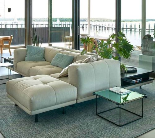 Modernes Sofa - DESIRE - Linteloo - Stoff / Leder / mit Stauraum