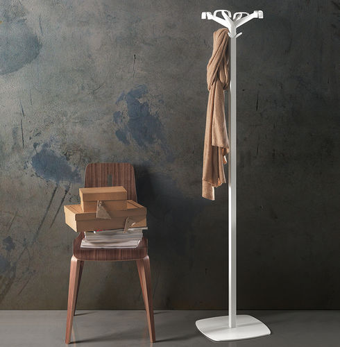 Bodenstehender Garderobenständer - QUADRANGOLO  - Caimi Brevetti SpA - modern / pulverbeschichteter Stahl / Kunststoff