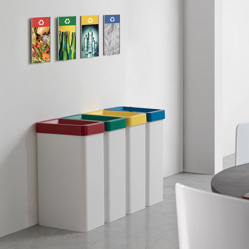 Park-Abfallbehälter - MAXI  - Caimi Brevetti SpA - System / pulverbeschichteter Stahl / Kunststoff