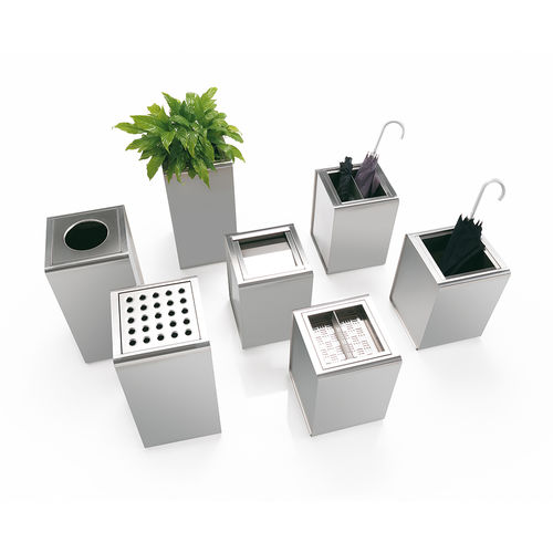 Park-Abfallbehälter - PRISMA  - Caimi Brevetti SpA - Edelstahl / modern / für Gewerbegebrauch