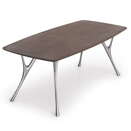 Moderner Tisch - PEGASO METAL - Caimi Brevetti SpA - Verbundwerkstoff / Gestell aus Aluminiumguss / rechteckig