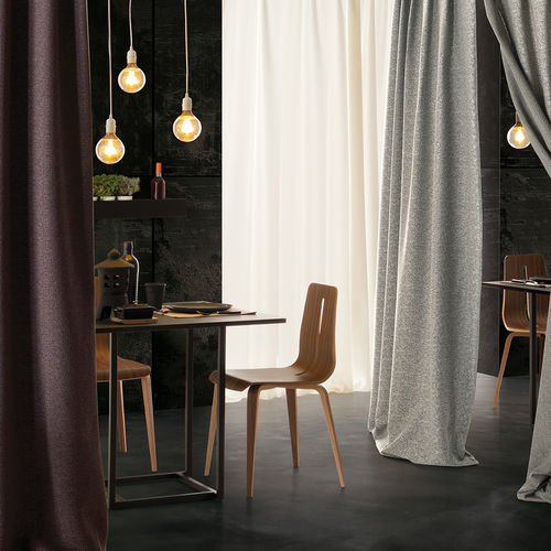 Jacquard-Stoff - FIBER 8 BOUCLE' - Caimi Brevetti SpA - für Vorhänge / einfarbig / Polyester
