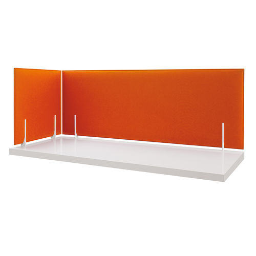 Tisch-Schallschluckplatte - MINIMAL  - Caimi Brevetti SpA - Polyesterfaser / farbig / für Büro