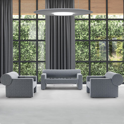 Sofa mit akustischer Absorption - CILINDRO - Caimi Brevetti SpA - modern / Stoff / grau