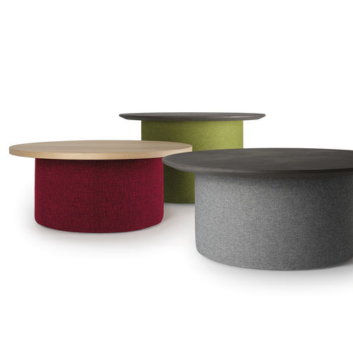 Moderner Couchtisch - FULCRO, Claudio Bellini - Caimi Brevetti SpA - Eiche / HPL / Beton