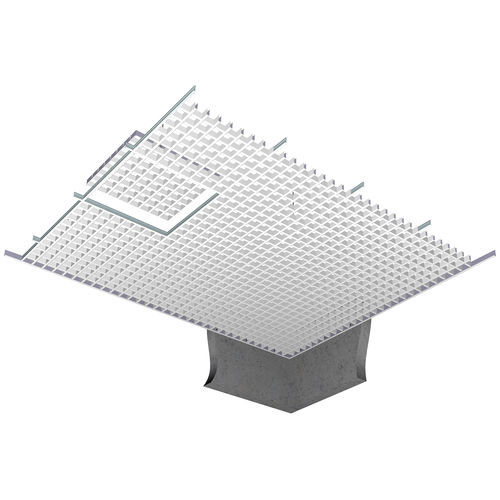 Aluminium-Zwischendecke - GRILAX - Plafometal - Platten / für den Innenraum / Akustik