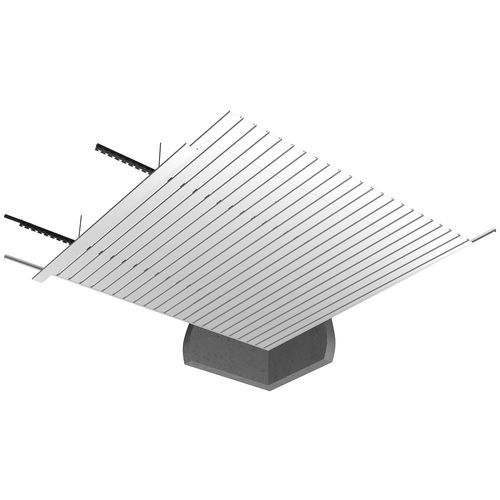 Aluminium-Zwischendecke - TYPE U - Plafometal - Stahl / Lamellen / für den Innenraum