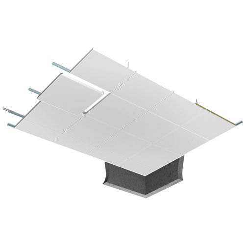 Aluminium-Zwischendecke - MONOBAC - Plafometal - galvanisiertem Stahl / aus Fliesen / für Büro