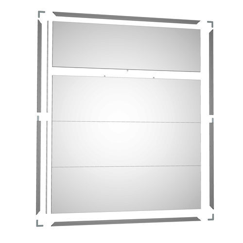 Wandmontierte Akustikplatte - ACOUSTIROC®  - Plafometal - galvanisiertem Stahl / Aluminiumprofil / Steinwolle