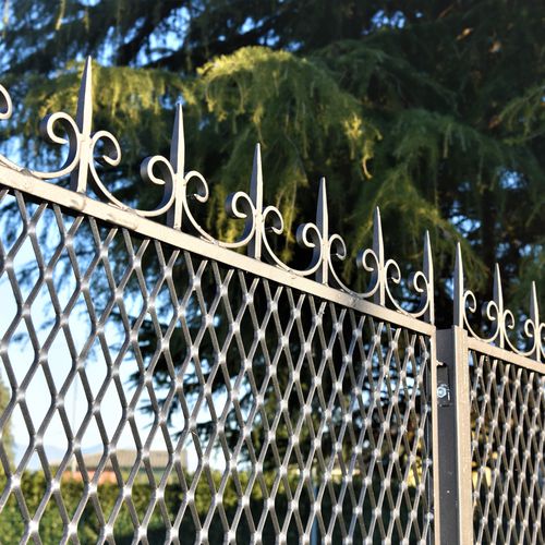 Streckmetallzaun - ROBERTA - Fils - Garten / Metall / klassisch