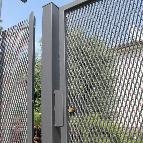 Streckmetallzaun - ROMBO - Fils - Industrie / Stahl / modern