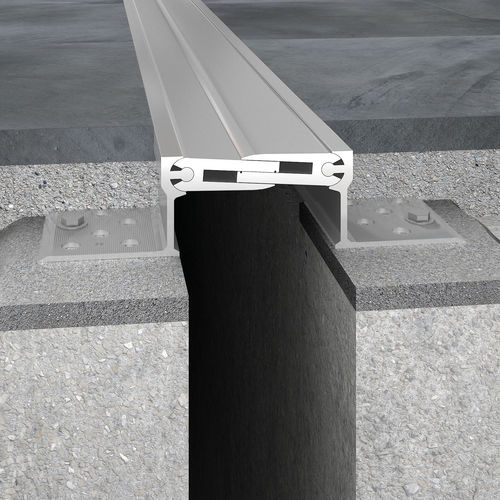 Aluminium-Dehnungsfuge - NOVOJUNTA® PRO METAL 80 - EMAC - bodenstehend / befahrbar