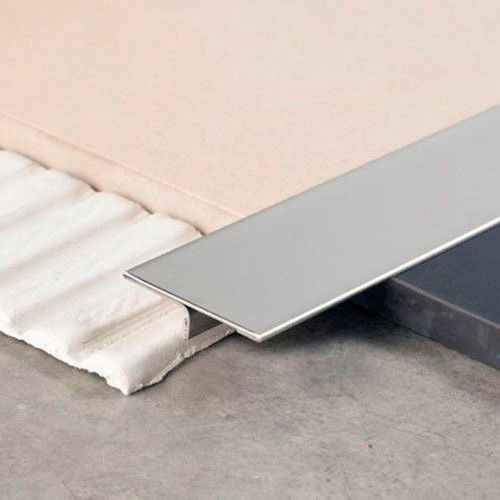 Metallübergangsprofil - NOVOSEPARA 9 - EMAC - für Fußboden / T / silberfarben