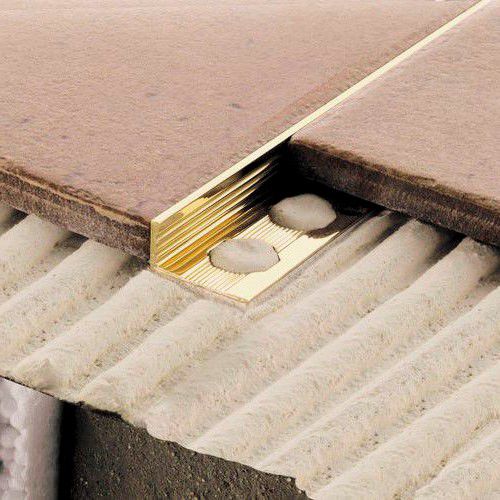 Messing-Abschlussprofil - NOVOPARED/NOVOSUELO BRASS - EMAC - für Fliesen / für Außeneckprofil