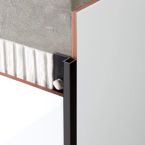 Aluminium-Abschlussprofil - NOVOLISTEL® 3 ALUMINIO - EMAC - für Fliesen / für Außeneckprofil / Stufenkante