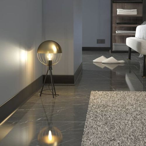 Weiße Zierleiste - NOVORODAPIE&reg; L ALUMINIO - EMAC - gold / grau / schwarz