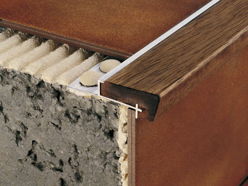 Holz-Treppenkante - NOVOPELDAÑO® 2 CLASSIC - EMAC - Aluminium