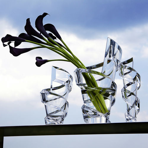 Vase / originelles Design - SPIRALE - Baccarat - Kristall
