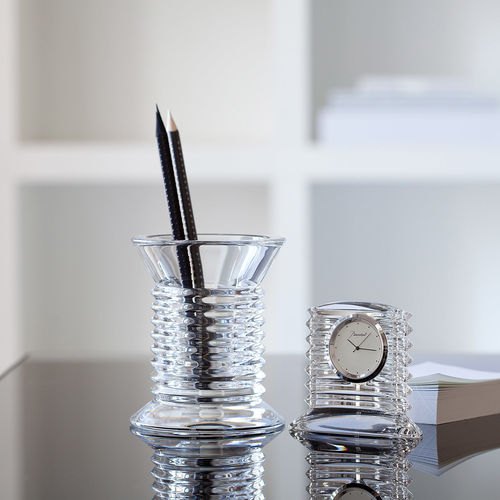 Minimalistische Uhr - LALANDE - Baccarat - Tisch / Analog / Kristall