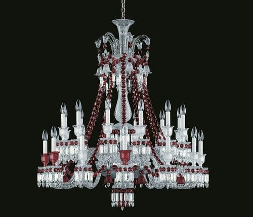 Moderner Kronleuchter - ZENITH   - Baccarat - Kristall / für Gewerbegebrauch / Kandelaber
