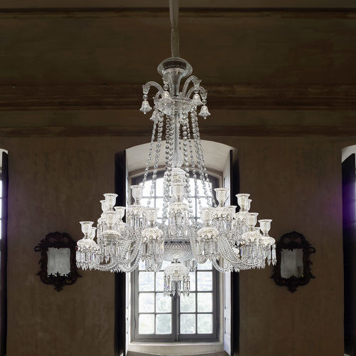 Moderner Kronleuchter - ZENITH LONG - Baccarat - Kristall / 8 Glühbirnen / 12 Glühbirnen