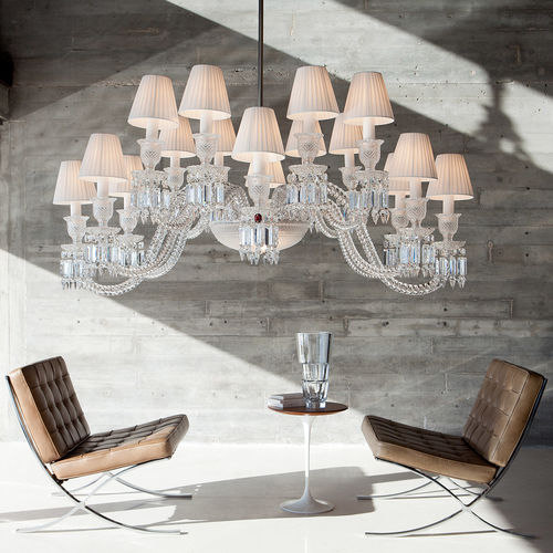 Moderner Kronleuchter - ELLIPSE  - Baccarat - Kristall / mit Glühlampe / von Arik Levy
