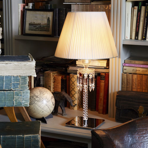 Tischlampe - TORCH   - Baccarat - Edelstahl / Kristall / modern