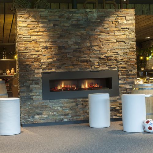 Elektrischer Kamineinsatz - DIMPLEX OPTI-V-DOUBLE - Kamin-Design GmbH & Co KG Ingolstadt - modern / Flammeneffekt