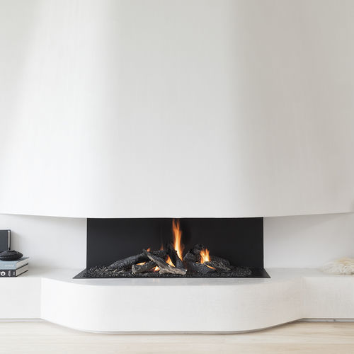 Gaskamin - URBAN MF 1300-50 G 3S - Metalfire Architectural fireplaces - Einbau / mit 3 Sichtseiten / offene Feuerstelle