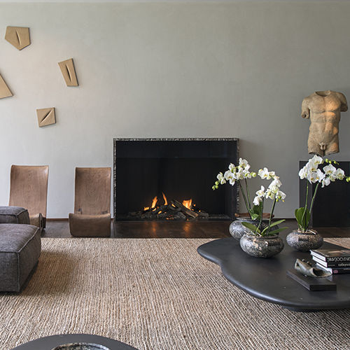 Gaskamin - URBAN MF 1300-75 G 1S - Metalfire Architectural fireplaces - Einbau / Einseitig / offene Feuerstelle