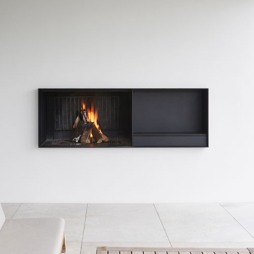 Holzkamin - UNIVERSAL  - Metalfire Architectural fireplaces - Einbau / Einseitig / für Garten