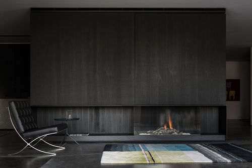 Gaskamin - AVENUE GAS HIGH EFFICIENCY - Metalfire Architectural fireplaces - Einbau / mit 3 Sichtseiten / geschlossene Feuerstelle