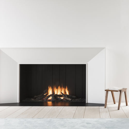 Gaskamin - URBAN MF 1050-75 G 1S - Metalfire Architectural fireplaces - Einbau / Einseitig / offene Feuerstelle