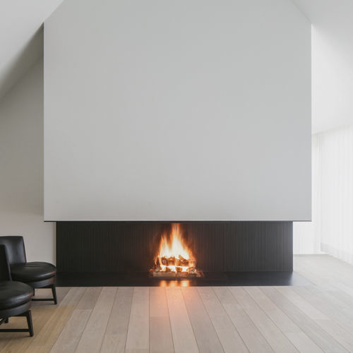 Holzkamin - UNIVERSAL 3 - Metalfire Architectural fireplaces - Einbau / mit 3 Sichtseiten / offene Feuerstelle