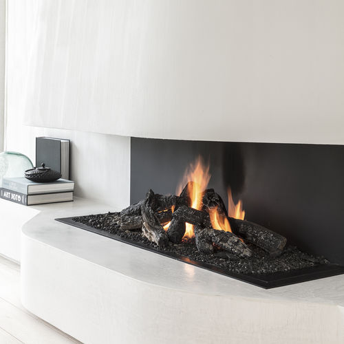 Gaskamin - URBAN 5.2 - Metalfire Architectural fireplaces - Einbau / mit 3 Sichtseiten / offene Feuerstelle