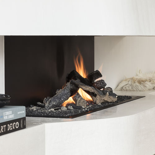 Gaskamin - URBAN 5.3 - Metalfire Architectural fireplaces - Einbau / mit 3 Sichtseiten / offene Feuerstelle