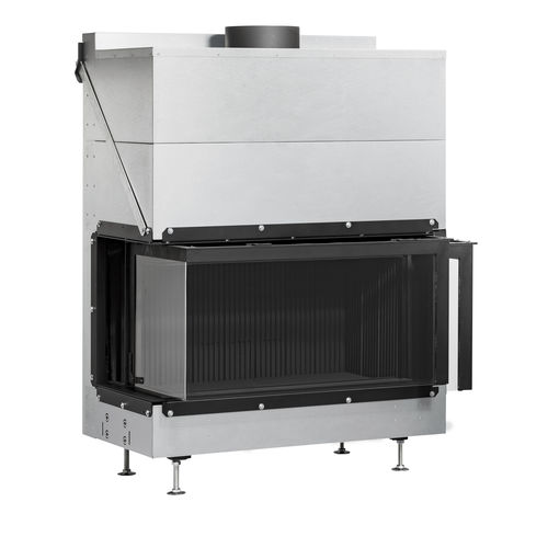 Holzkamin - ULTIME D MF 1050-50 WHE 2S V20 - Metalfire Architectural fireplaces - eingebaut / Ecken / zweiseitig