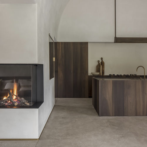 Erdgaskamin - AVENUE PLUS MF 700-60 GHE 2S - Metalfire Architectural fireplaces - Propan / eingebaut / Ecken