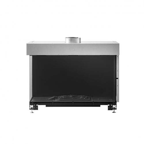 Geschlossene Feuerstelle / Gas - AVENUE MF 1050-60 GHE 2S - Metalfire Architectural fireplaces - doppelseitig / Stahl / Gusseisen