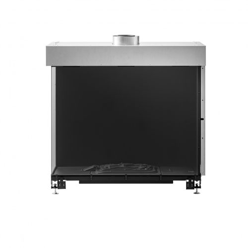 Geschlossene Feuerstelle / Gas - AVENUE MF 1050-75 GHE 2S L/R - Metalfire Architectural fireplaces - doppelseitig / Stahl / Gusseisen