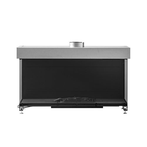 Geschlossene Feuerstelle / Gas - AVENUE MF 1300-60 GHE 3S - Metalfire Architectural fireplaces - mit 3 Sichtseiten / Stahl / Gusseisen