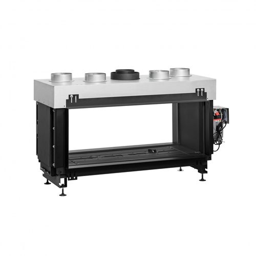 Geschlossene Feuerstelle / Gas - AVENUE MF 1050-40 GHE T - Metalfire Architectural fireplaces - mit 1 Sichtseite / Stahl / Gusseisen